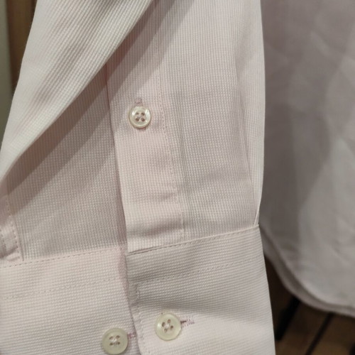 Berto Lucci Milano shirt, soft pink, size L, normal fit