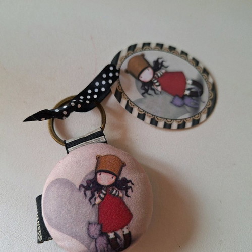 Santoro fabric keychain 6cm new