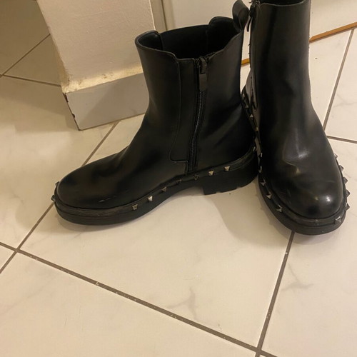 Rock ankle boots used, size 39, black with studs