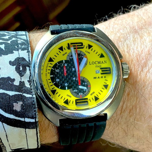 Locman titanium chronograph σαν καινούργιο, ανδρικό 45mm με ζαφείρι