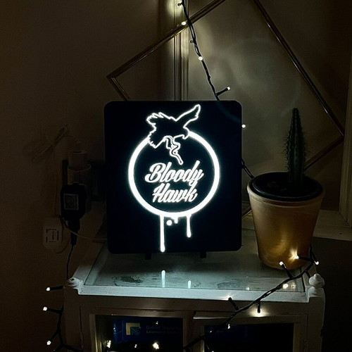 Bloody Hawk LED Light Box new, modern decor