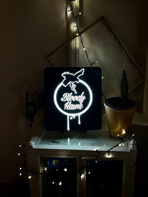 Bloody Hawk LED Light Box new, modern decor