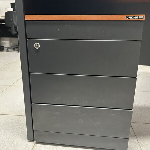 DROMEAS large corner office desk with drawer for supplies