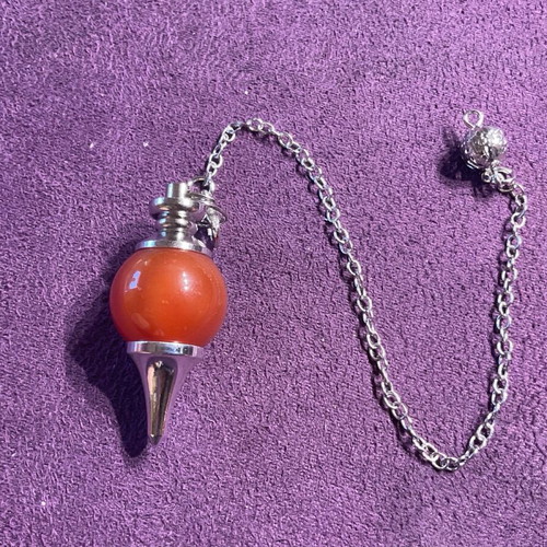 Red Jasper Authentic Stone Pendulum