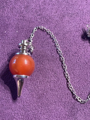 Red Jasper Authentic Stone Pendulum