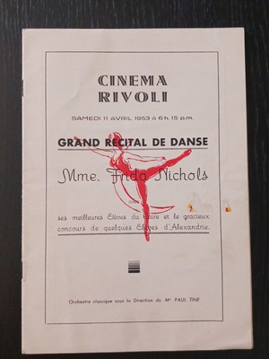 Cinema Rivoli Grand Recital De Danse magazine used