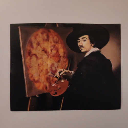 Handmade Food is art sticker new, digital art collage