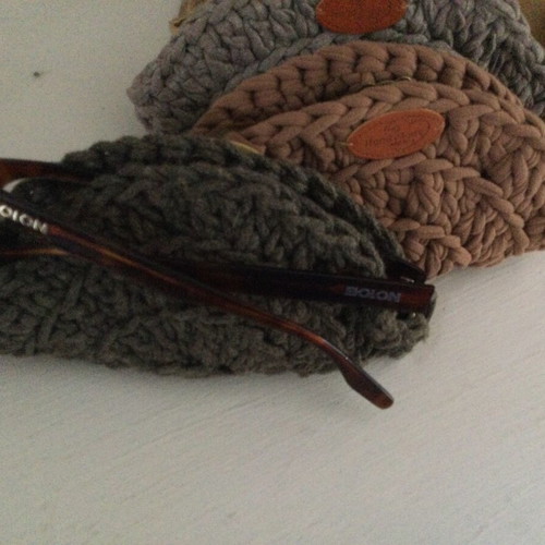 Knitted glasses cases new, handmade and practical
