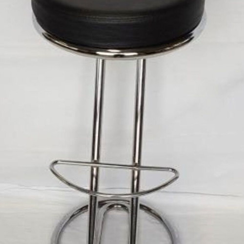 Bar stool like new black with metal base