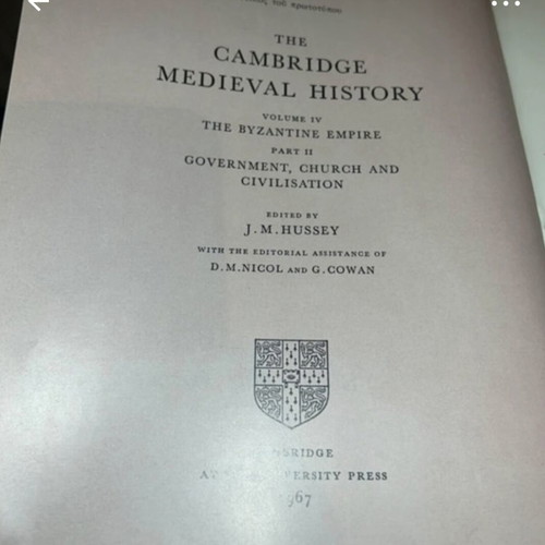 The Cambridge Medieval History Byzantine Empire 2 volumes like new