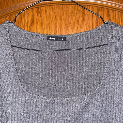 Long rib dress gray size M by Sinsay like new