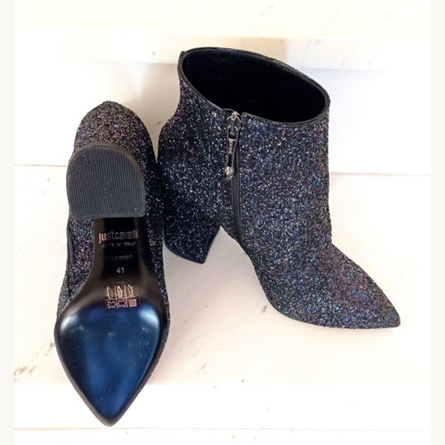 Just Cavalli ankle boots size 41 with glitter, new
