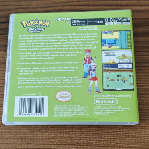 Pokemon Leafgreen Proxy Gameboy Advance like new with case