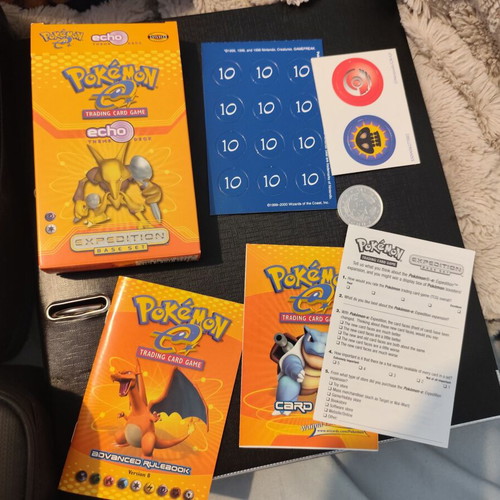 Expedition Base Set Theme Deck Echo Pokemon boxed full with mint cards and brochures-coin like new