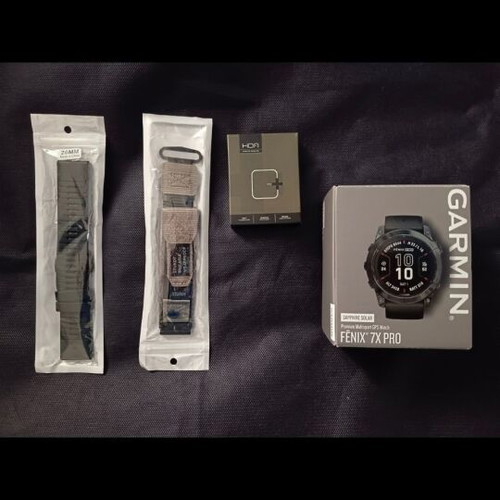 Garmin Fenix7X Pro Sapphire Solar Titanium Carbon Gray DLC 51mm like new