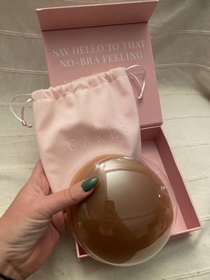 CAKES Body nipple covers like new, beige silicone pasties