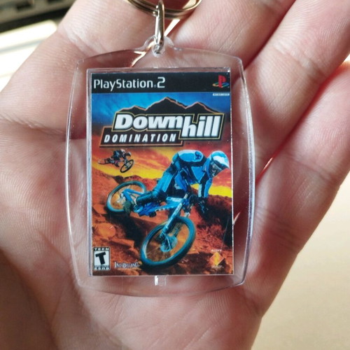 Downhill Domination PS2 keychain