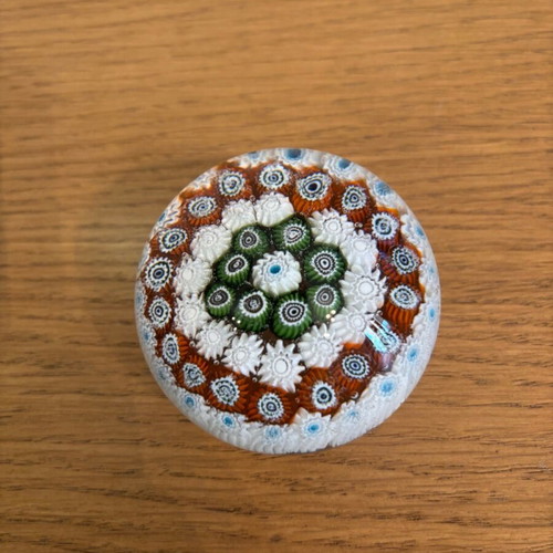 Murano millefiori decorative paperweight like new