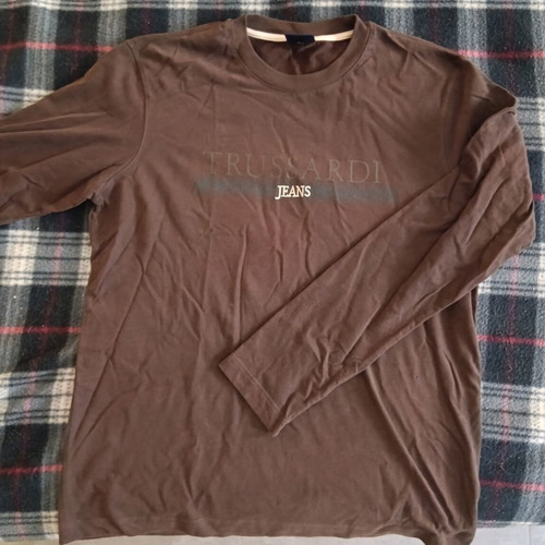 Trussardi Jeans long-sleeve shirt XL like new, brown