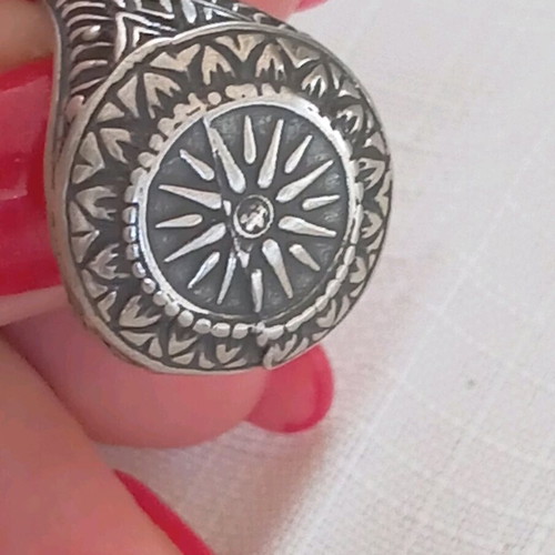 Vintage silver 925 ring with Vergina Sun new