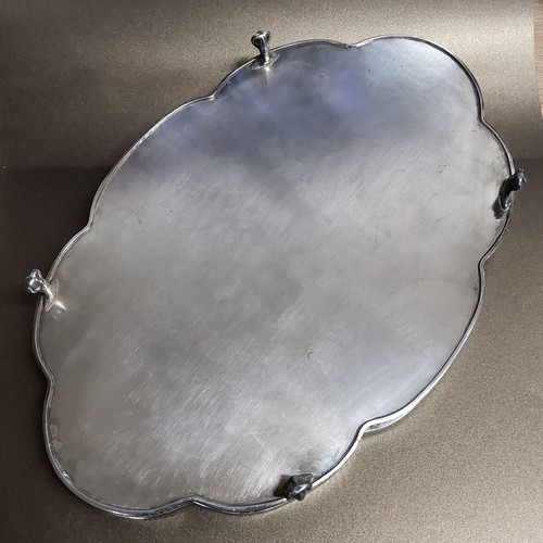Large Silver Plated on Copper Sheffield Tray 30x45 cm