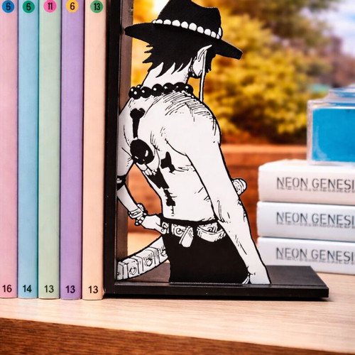 One Piece Ace Bookend new