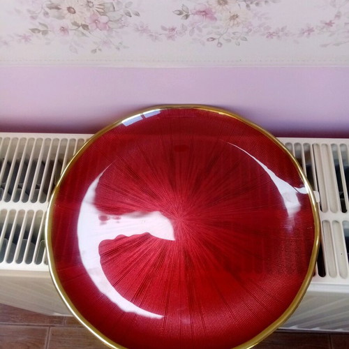 Serving Platter new in red color
