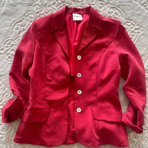 Etam London lightweight red jacket like new, size M