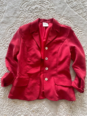 Etam London lightweight red jacket like new, size M