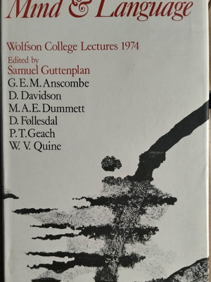 Mind & Language book in good condition