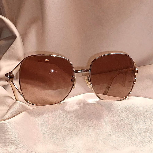 Salvatore Ferragamo sunglasses used, brown degrade lens with case