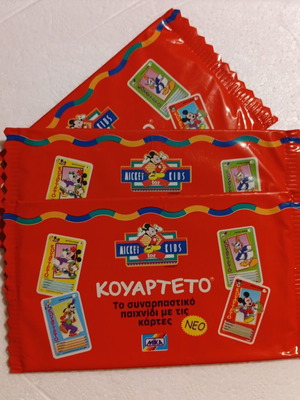 Mickey Kids Quartetto card packs, set of 3