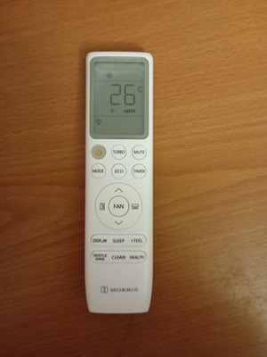 Morris AC remote control like new, good working condition