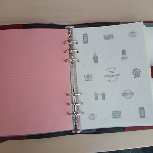 Filofax Original A5 Organizer Red leather like new