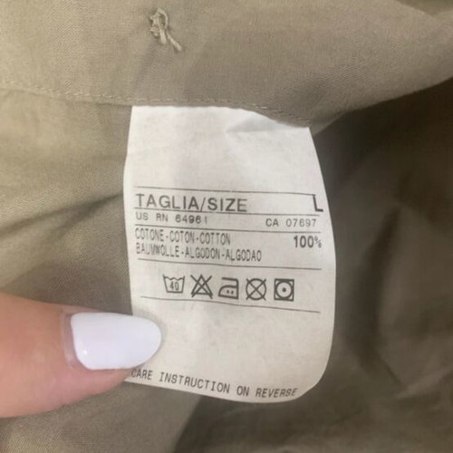 Sisley short-sleeve men's shirt like new, gray, size L