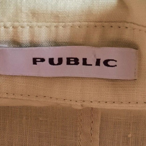 Linen shirt with 3/4 sleeves Public like new, soft green, size XXXL