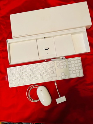 Apple aluminium keyboard new adapter Mouse