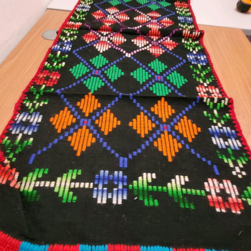 Handmade wool woven rugs on loom, excellently preserved, set of 2