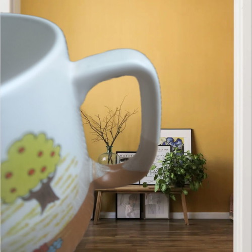 Farmer Boy 1983 vintage mug like new with farmer and apple trees