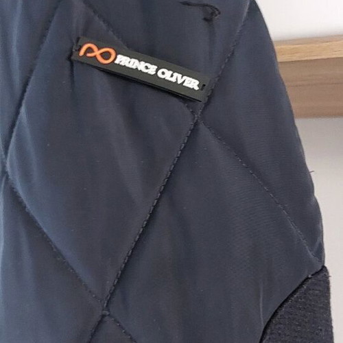 Prince Oliver Luxury Slim-Fit Quilted Jacket used, navy blue
