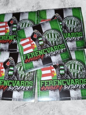 Ferencvaros stickers used, pack of 5 from Hungary