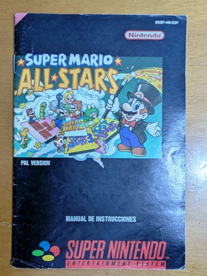 SNES Super Mario All Stars εγχειρίδιο χρήσης μεταχειρισμένο PAL