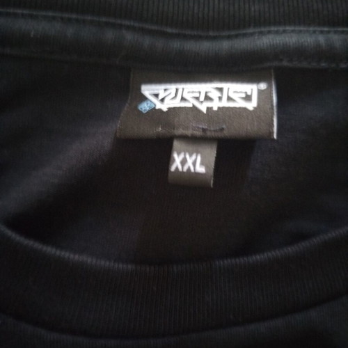 Muerte T Shirt black, like new, blue logo, XXL