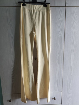 Yellow bell-bottom pants like new, size L/40/12