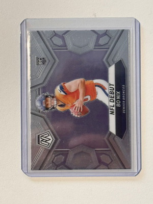 2024 Panini Mosaic NFL Debut Base Bo Nix Denver Broncos #271 new