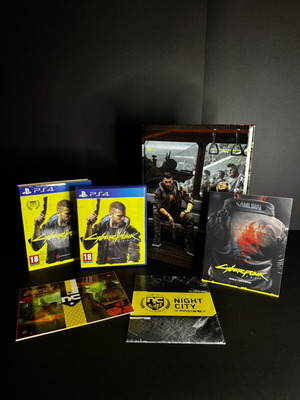 Cyberpunk 2077 Day One Edition PS4 πακέτο σαν καινούργιο με συλλεκτικό οδηγό