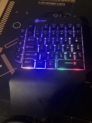 Gaming GK103S RGB one-handed keyboard for PC and mobile, new