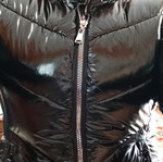 Women's black jacket like new, shiny