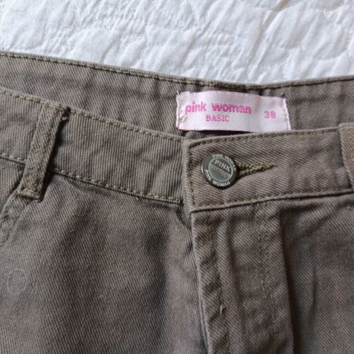 Khaki shorts Pink Woman size M like new, denim