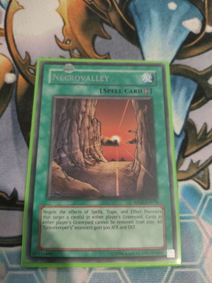 Necrovalley Yu-Gi-Oh! card like new, rare, RP02 edition